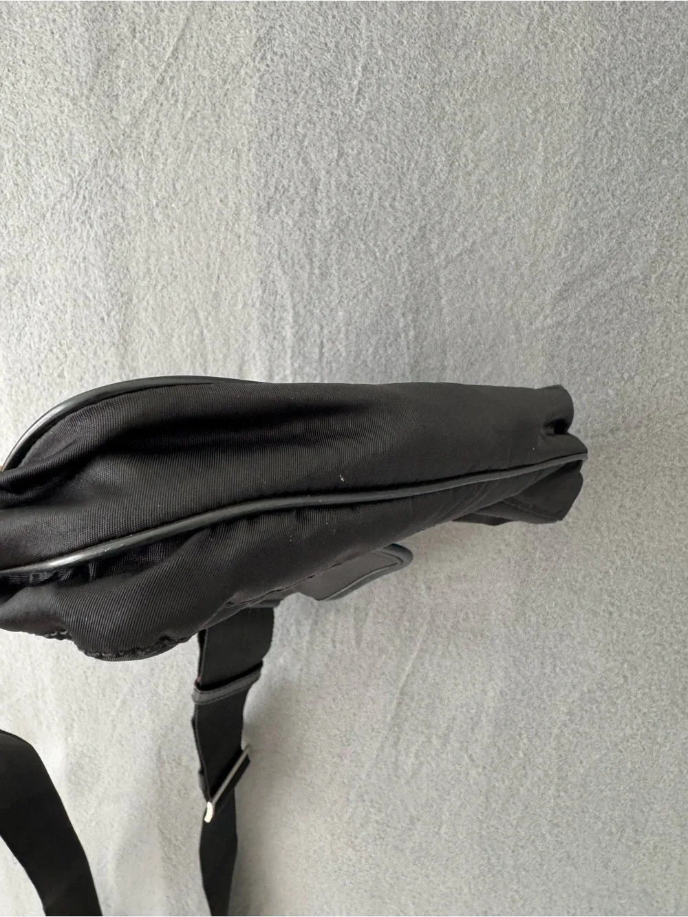 Prada Black Nylon Crossbody Messenger Bag